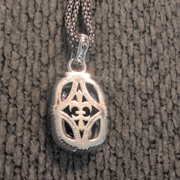 Judith Ripka Silver and Black Necklace - Picture 4 of 4